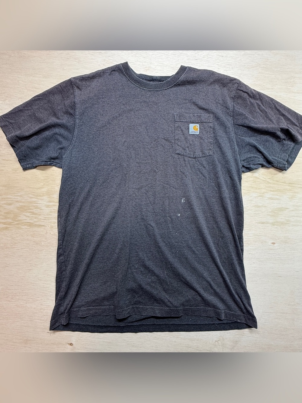 Carhartt Pocket T-Shirt Mens XL Tall Heather Charcoal Grey Short Sleeve Loose Fi